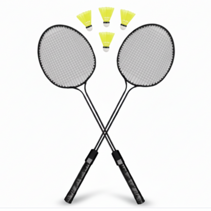 Latest Fashionable 2 Racquets 4 Shuttle Combo Pack - Badminton