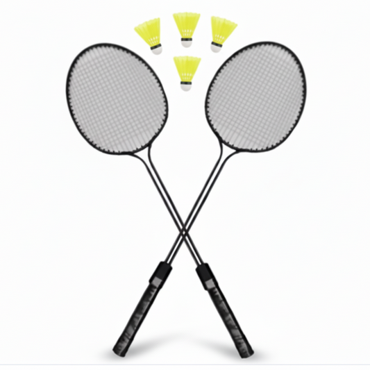 Latest Fashionable 2 Racquets 4 Shuttle Combo Pack - Badminton