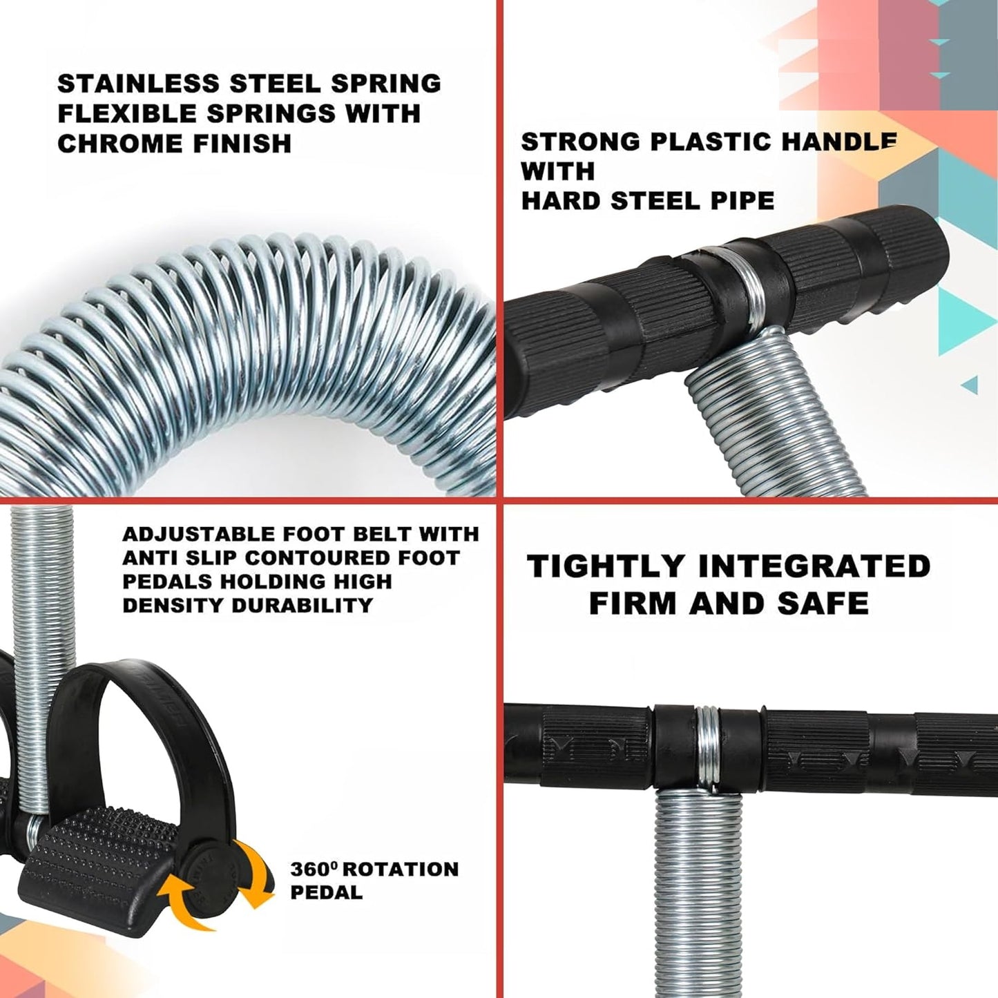 Premium Single Spring Tummy Trimmer Abs Exerciser Waist Trimmer-Body Toner-Fat Buster- Multipurpose Fitness Gym Equipment for Men and Women (Black)