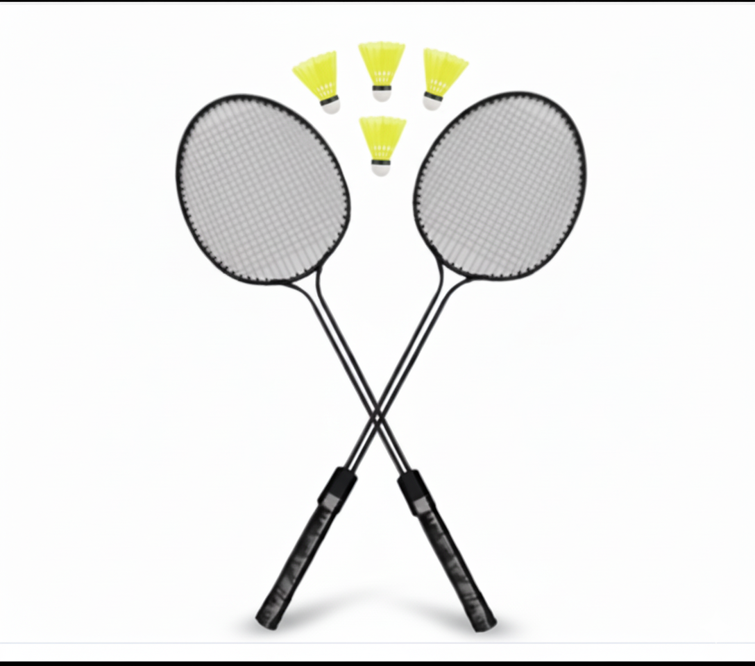 Latest Fashionable 2 Racquets 4 Shuttle Combo Pack - Badminton