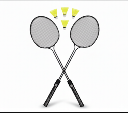 Latest Fashionable 2 Racquets 4 Shuttle Combo Pack - Badminton