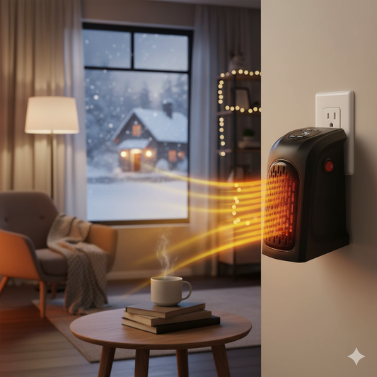 Portable Plug-in Mini Electric Heater – Fast Heating for Home & Office