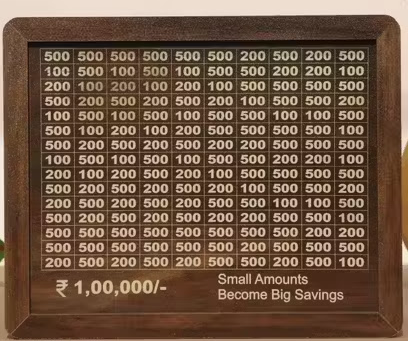 Wooden Gulak Money Saving Box 1 Lakh