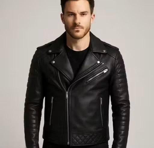 Royal Rider Classic Leather Jacket - Ultimate Protection & Style
